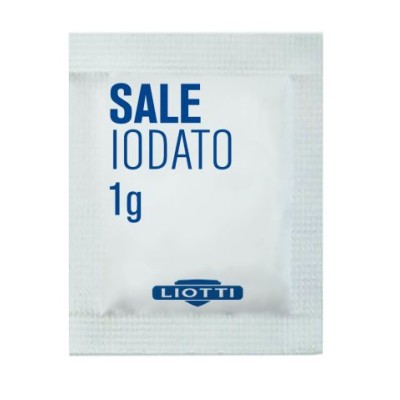 Fine salt with iodine, LIOTTI, 1 g x 1000 pcs.